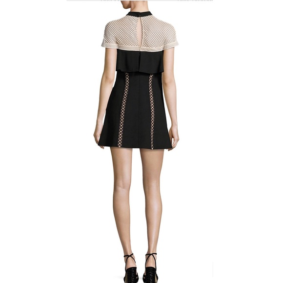 Self-Portrait caped sleeves minion dress - Picture 4 of 16